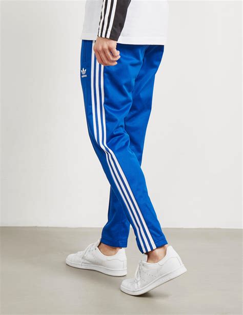 adidas trackpants blauw|adidas track blue pants.